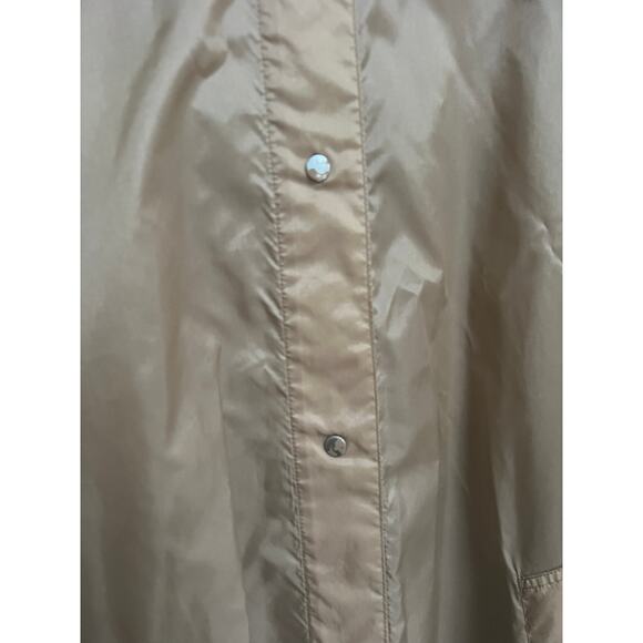 Vintage Aqua Sheen Long Lightweight Hooded Summer Rain Coat - Picture 8 of 12
